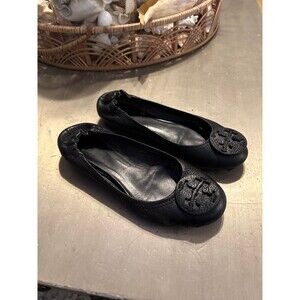 Tory Burch Flats x Leather Ballet Slip-ons